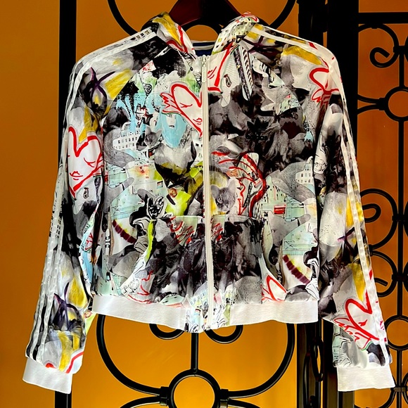 adidas Jackets & Blazers - ADIDAS X TOPSHOP Tracksuit Top Hoodie Limited Edition Collection